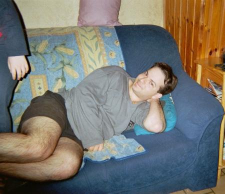 moi en pyjama dans un canap�